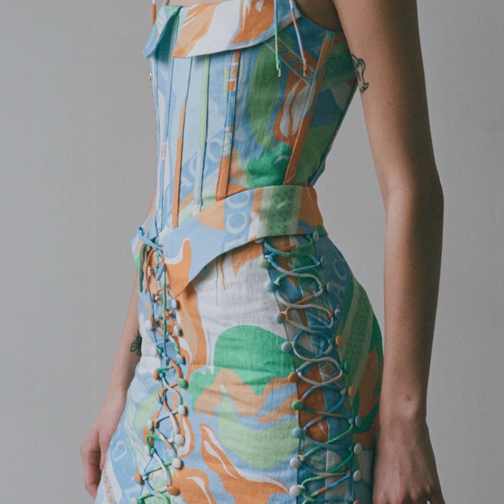 Sabo Skirt - Zaco - Tyra Lace Up Dress - Calista Aliza - Picture 4 of 5